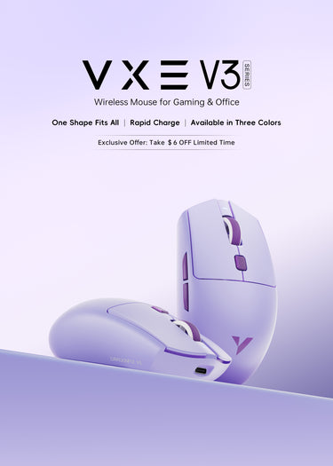 VXE Dragonfly V3 Pro ultra lightweight wireless mouse on sale