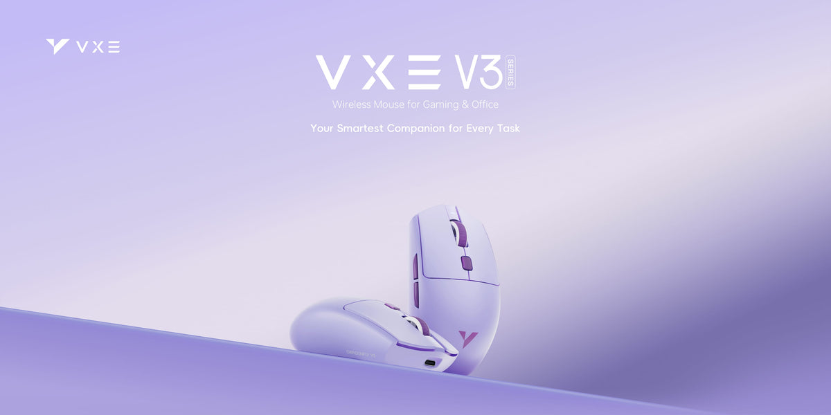VXE Dragonfly V3 / V3 Pro Quad-Mode Wireless Gaming & Work Mouse | 49g ...